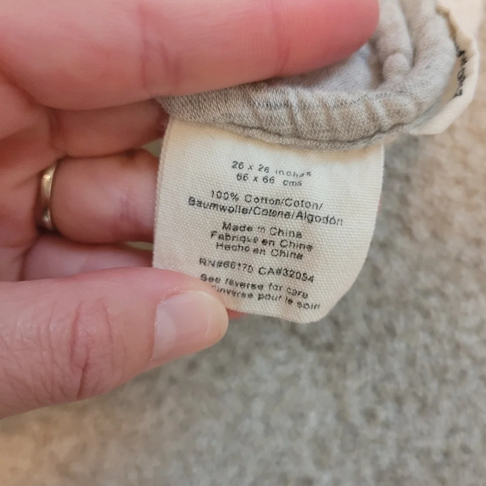 Anthropologie Textured Cheveron Grey Sham